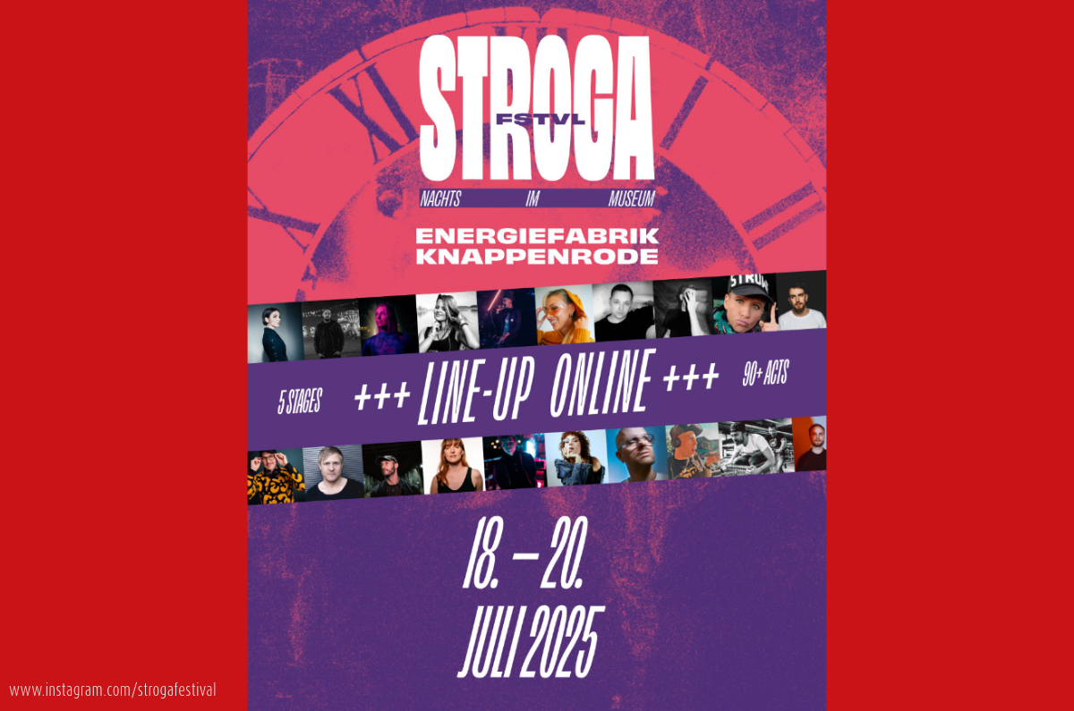 Flyer des diesjährigen Stroga Festivals 2025